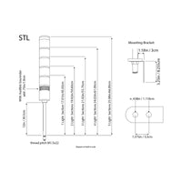 STLB/STLZ LED Tower Light Standard with Audible Alarm