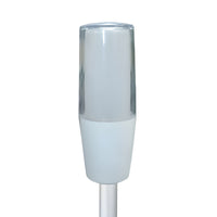 Diffused pole-mounted tower light on a white background.
