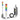 ASTL LED Andon Tower Light 5 Stack Light Red Amber Green Blue White 110V AC