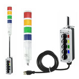 ASTL LED Andon Tower Light 5 Stack Light Red Amber Green Blue White 110V AC