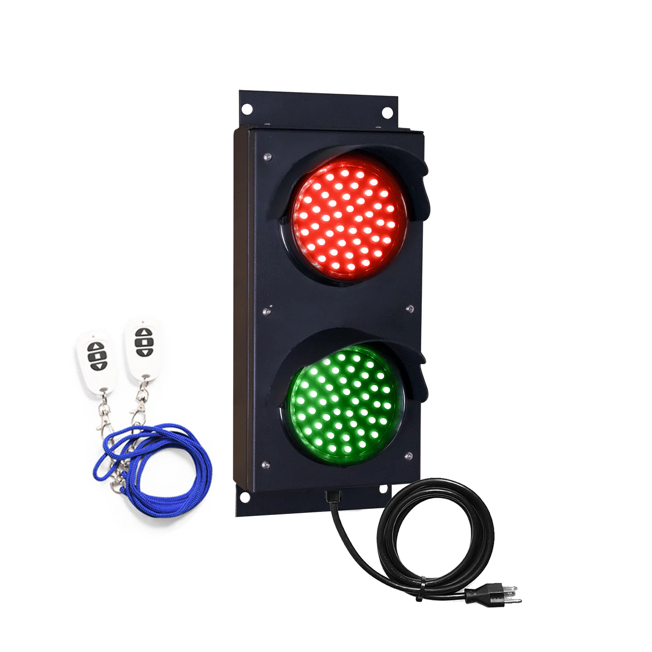 4 Inch Diameter Lens LED Stop & Go Loading Dock Traffic Light , Red Green Wireless Key Fob (Plug and Play)
