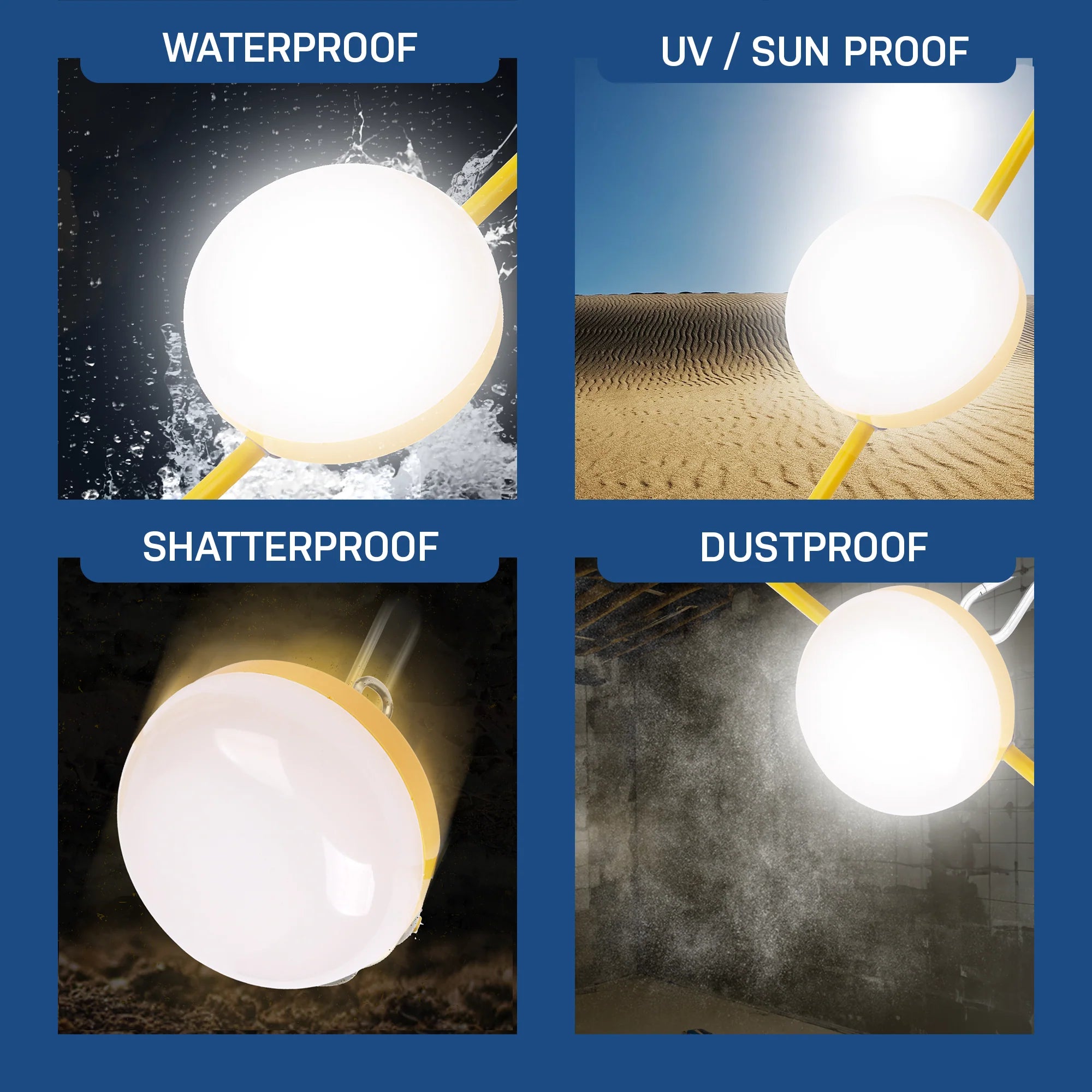 Construction String Light 100FT 10 Light 2 Prong Plug