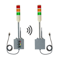 Wireless Andon Tower Lights Transmitter and Receiver Bundle, 700ft Range