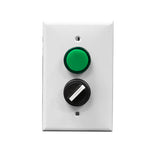 Wall Plate Pilot Light & Selector Switch