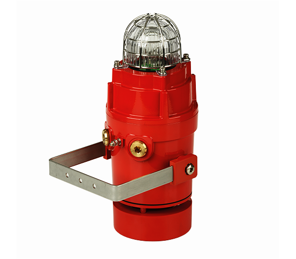 D1XC1X05R Explosion Proof High Output Radial Alarm Horn and 5 Joule Xenon Strobe Beacon