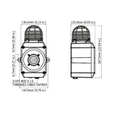 D2XC1X05 Explosion Proof High Output Alarm Horn Sounder and 5 Joule Xenon Beacon