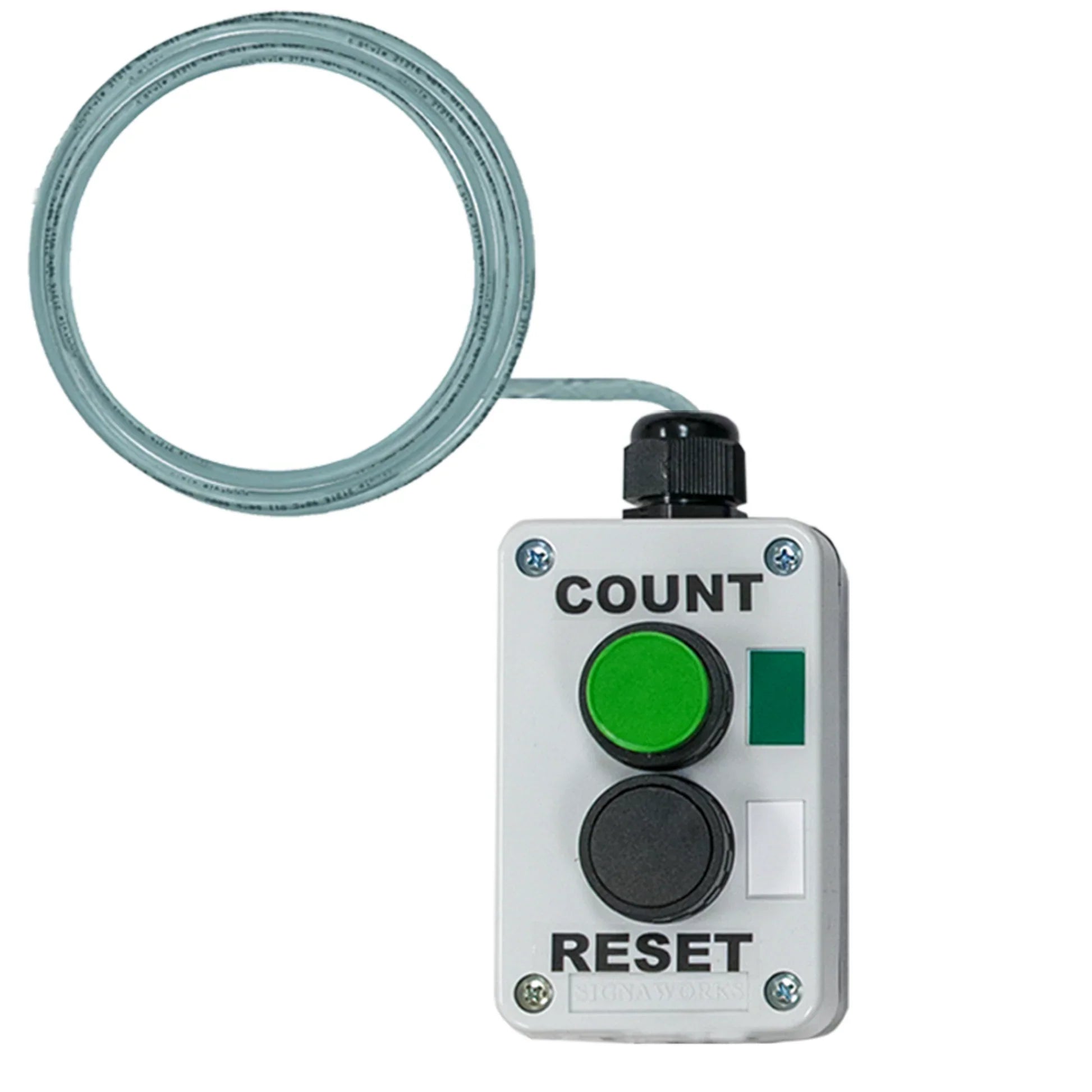 LED Industrial Counter with Control Switches