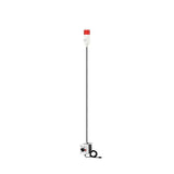 Red Pole-mounted industrial light with 2-position switch on a white background.