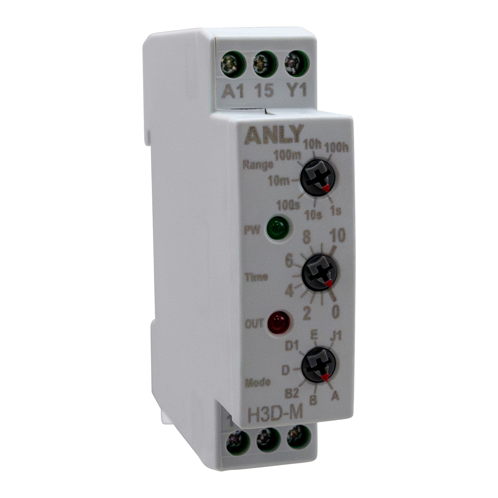 Timer Left H3D-M Multi-Function Analog DIN Rail Timer – Signals Online
