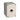 Enlarged light grey push button box with single hole; held together with 4 phillips head screws on a white background.
