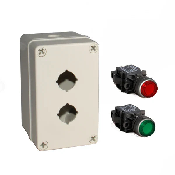 24V DC Illuminated Push Button Box Kit