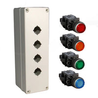 24V DC Illuminated Push Button Box Kit