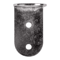 Front profile of a right angle mount on a white background.