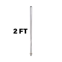 2-foot metal pole on a white background.