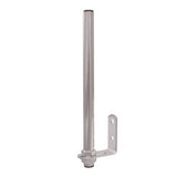 1 foot pole with hardware mounted on a white background.