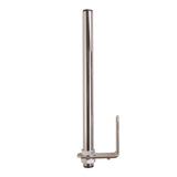 1 foot pole with hardware mounted on a white background.