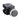 Black extended button switch with black casing on a white background.
