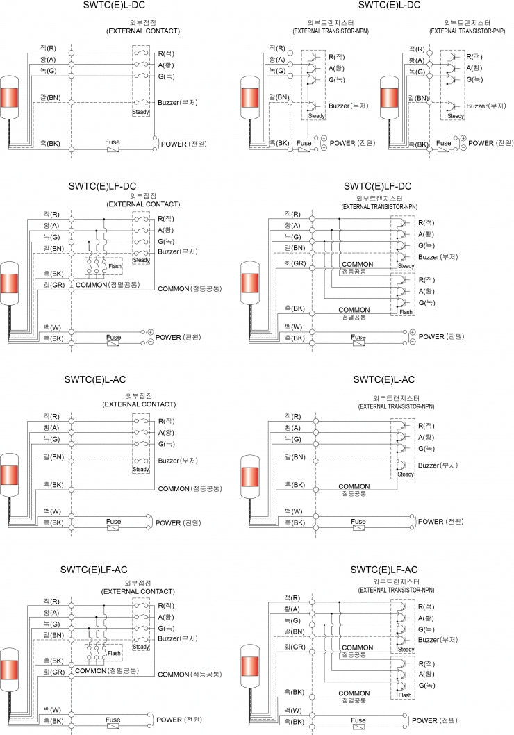 Collection of 9 wall mount tower light wiring diagram with red illumination.