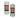 Color Options for a wall mounted tower light; Red-Amber-Green with Tan or Chrome Covers on white background..