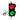 A 12 inch diameter LED traffic light with red and green lenses, including a 3 position switch box and power cord.
