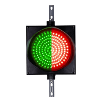 12 Inch Diameter 2-in-1 Lens LED Stop-Go Loading Dock Traffic Light, Red Green (Ready to Wire)