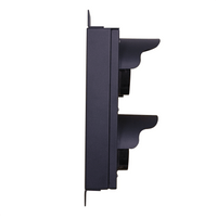 8 Inch Diameter Lens LED Stop-Go Loading Dock Traffic Light 10 Ft Cable 3 Position Switch Box (Plug & Play)