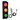 4 Inch Diameter Lens LED Traffic Light Signal, 3 Color 10 Ft Cable 3 Switches (Plug & Play)