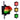 8 Inch Diameter 3-in-1  Lens LED Stop-Go Loading Dock Traffic Light, (Ready to Wire)