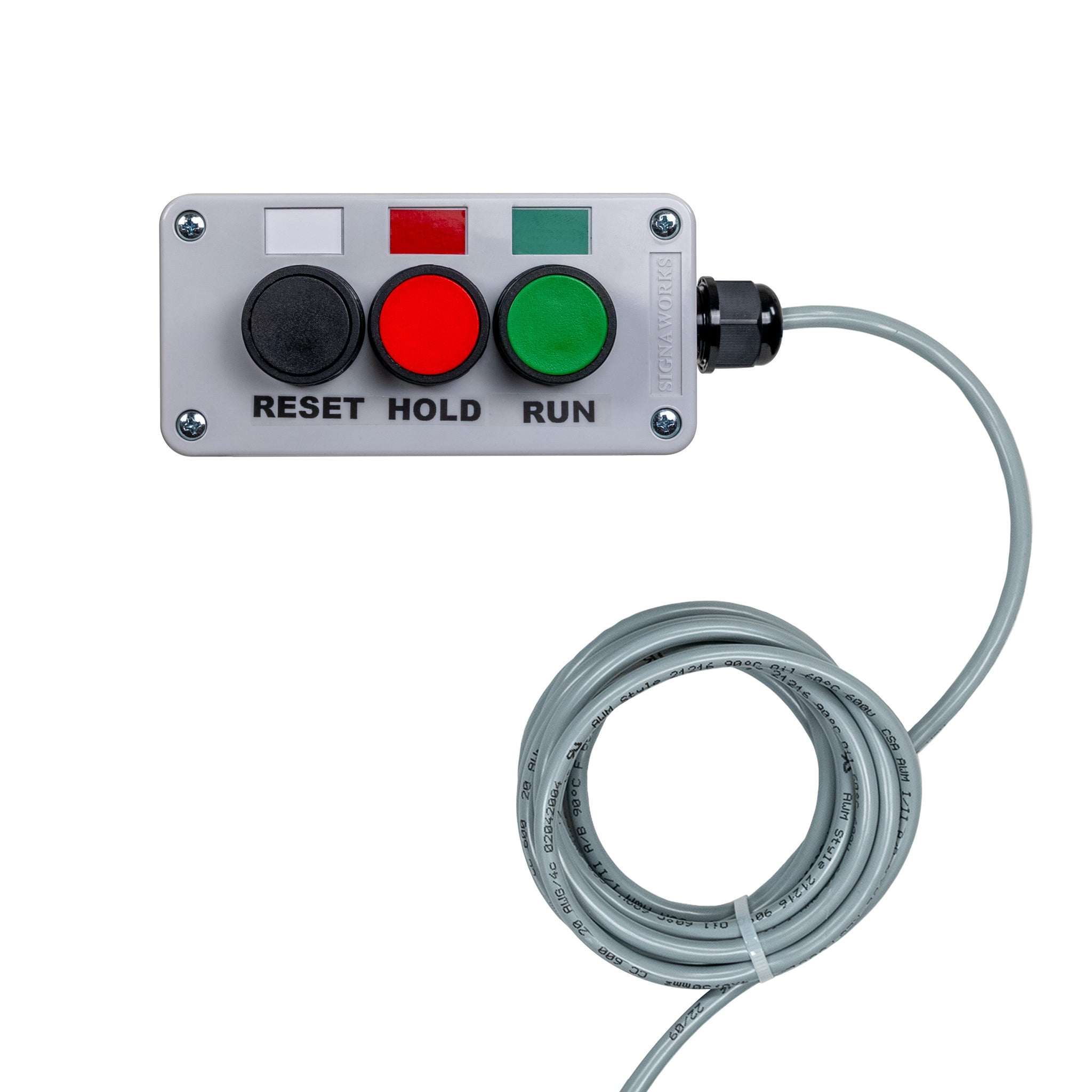 SPTC 2.3 Inch 4 Digit LED Production Timer with Run Hold Reset Switch Box