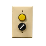 Wall Plate Pilot Light & Selector Switch